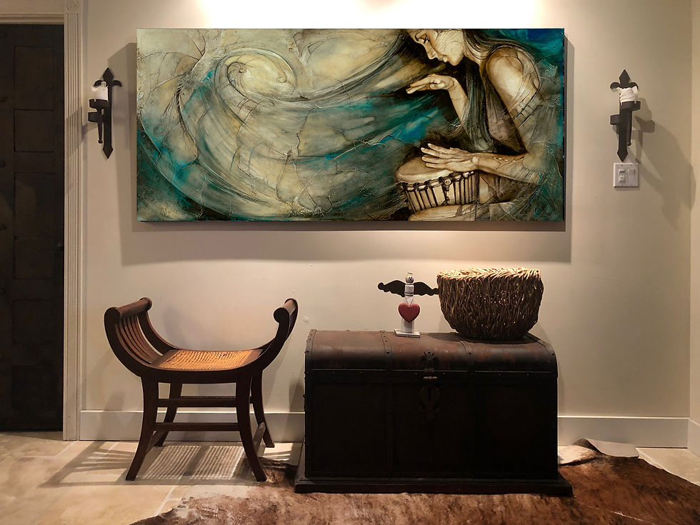Thumbnail: #106"Prayer" giclée print on canvas