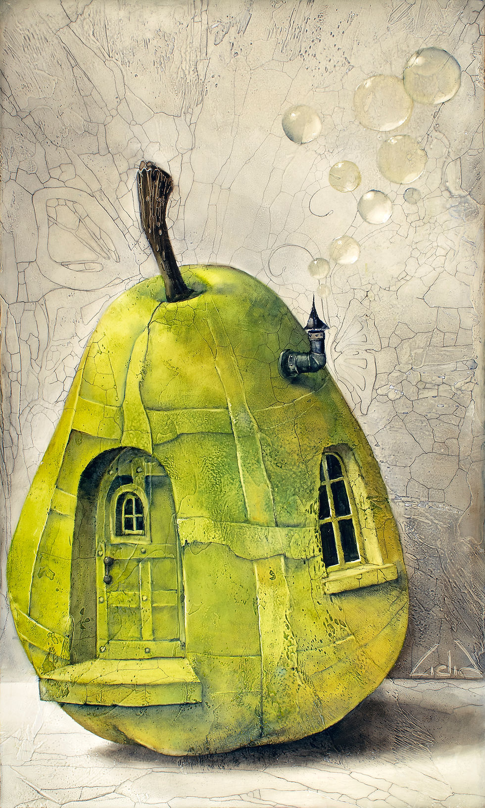 Thumbnail: #422 "Hideaway 3”, original oil painting/SOLD 