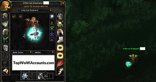 BiS Warrior, Infernal Gladiator Rank 1 for sale, Phase 2, for sale, Rank 1, Burning Crusade, World of Warcraft, Best in slot characters