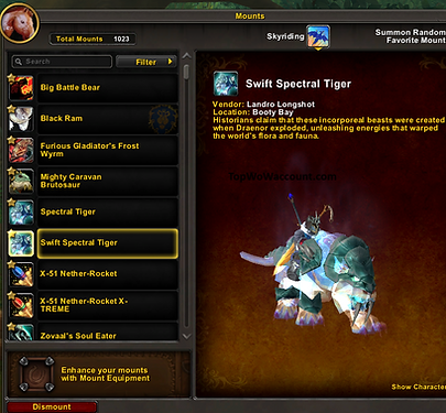 Buy the best World of Warcraft 'The War Within' accounts, including a Warrior with the rare Old School Ride achievement, 7x Gladiator titles, most TCG mounts & tabards, over 1000 mounts, over 48,000 achievements, and other rare and unobtainable items for sale.