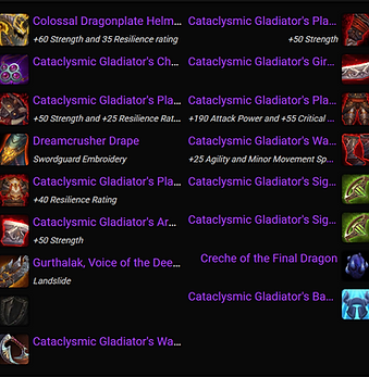 World of Warcraft Warrior with Corrupted Ashbringer, 4x Rank 1 Arena Titles, 9x Gladiator Drakes, and rare legacy mounts for Mists of Pandaria Classic PvP and PvE