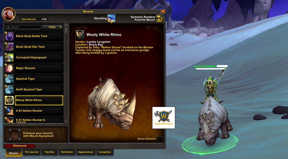 World of Warcraft Scarab Lord Account with Atiesh, Corrupted Ashbringer, and Swift Spectral Tiger