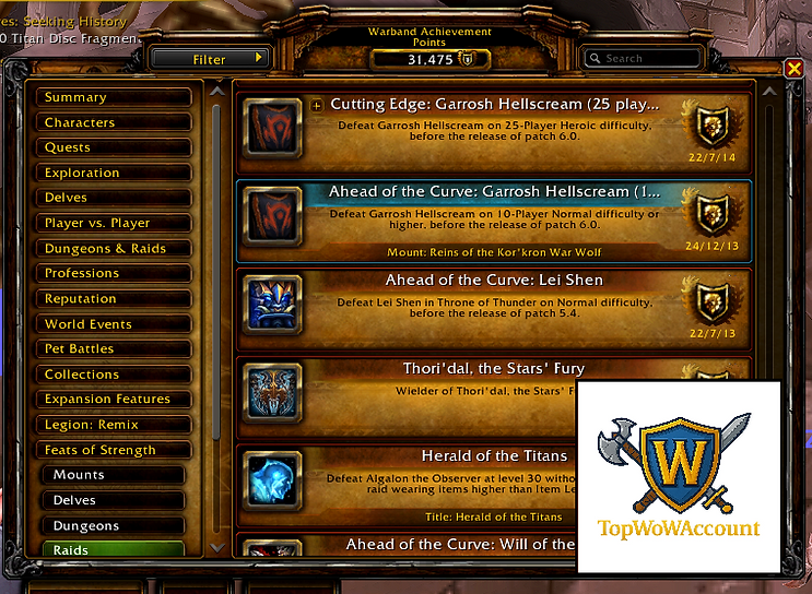 buy WoW account, WoW account for sale with Atiesh, Spectral Tiger account, Realm First World of Warcraft account, Tier 3 transmog WoW, buy TCG mount account WoW, buy Brutosaur account, World of Warcraft legacy account for sale, TCG mount WoW account, safe WoW account transfer