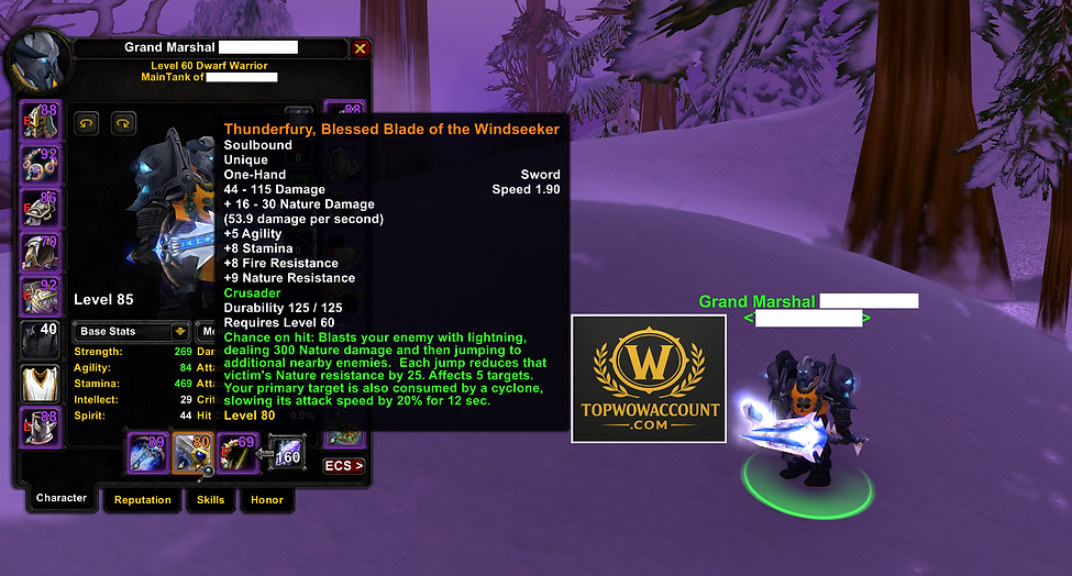 Scarab Lord Warlock, Atiesh Warlock for sale, Rogue with Thunderfury for sale - Warrior with Thunderfury for sale Classic Anniversary EU