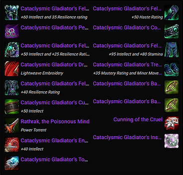 Mists of Pandaria Rank 1 Warlock for sale with 7x Gladiator titles, Dragonwrath, and all Gladiator mounts – Ultimate WoW PvP account with Invincible and rare legacy titles