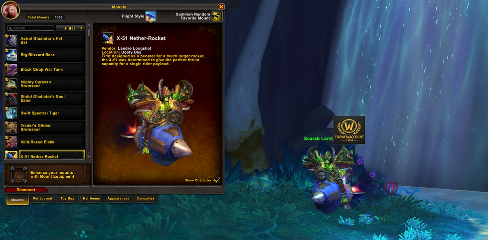 Elite WoW EU account with 54,800+ achievements, Scarab Lord, Swift Spectral Tiger, all TCG mounts, 16x Gladiator drakes, 1,970+ pets, Corrupted Ashbringer & Full Tier 3. Battle.net name change included.