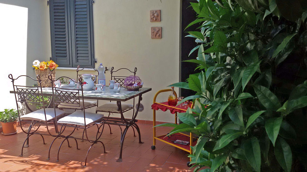 Zona pranzo all'aperto