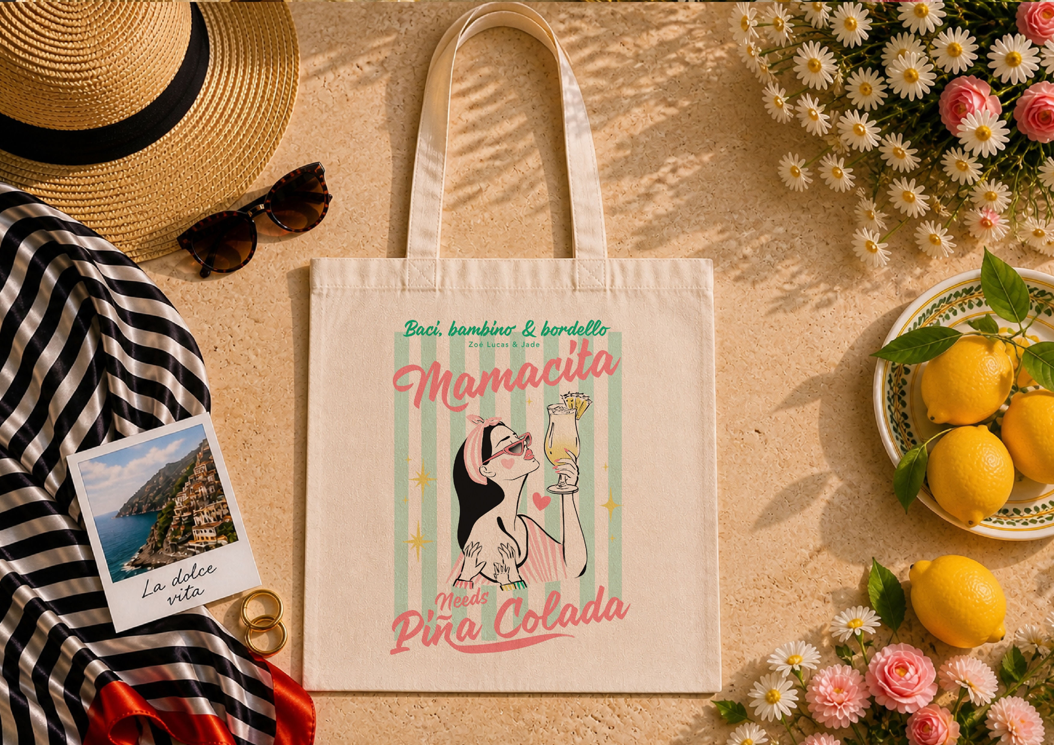 Tote bag Mamacita PINA COLADA
