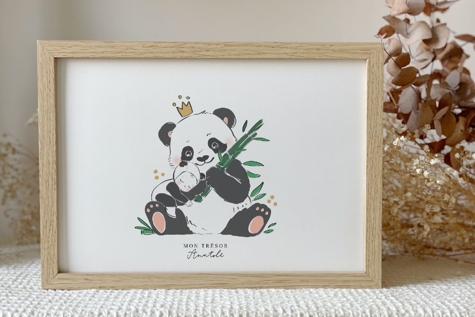 Affiche A4 ou A5 SUR TON DOS PANDA