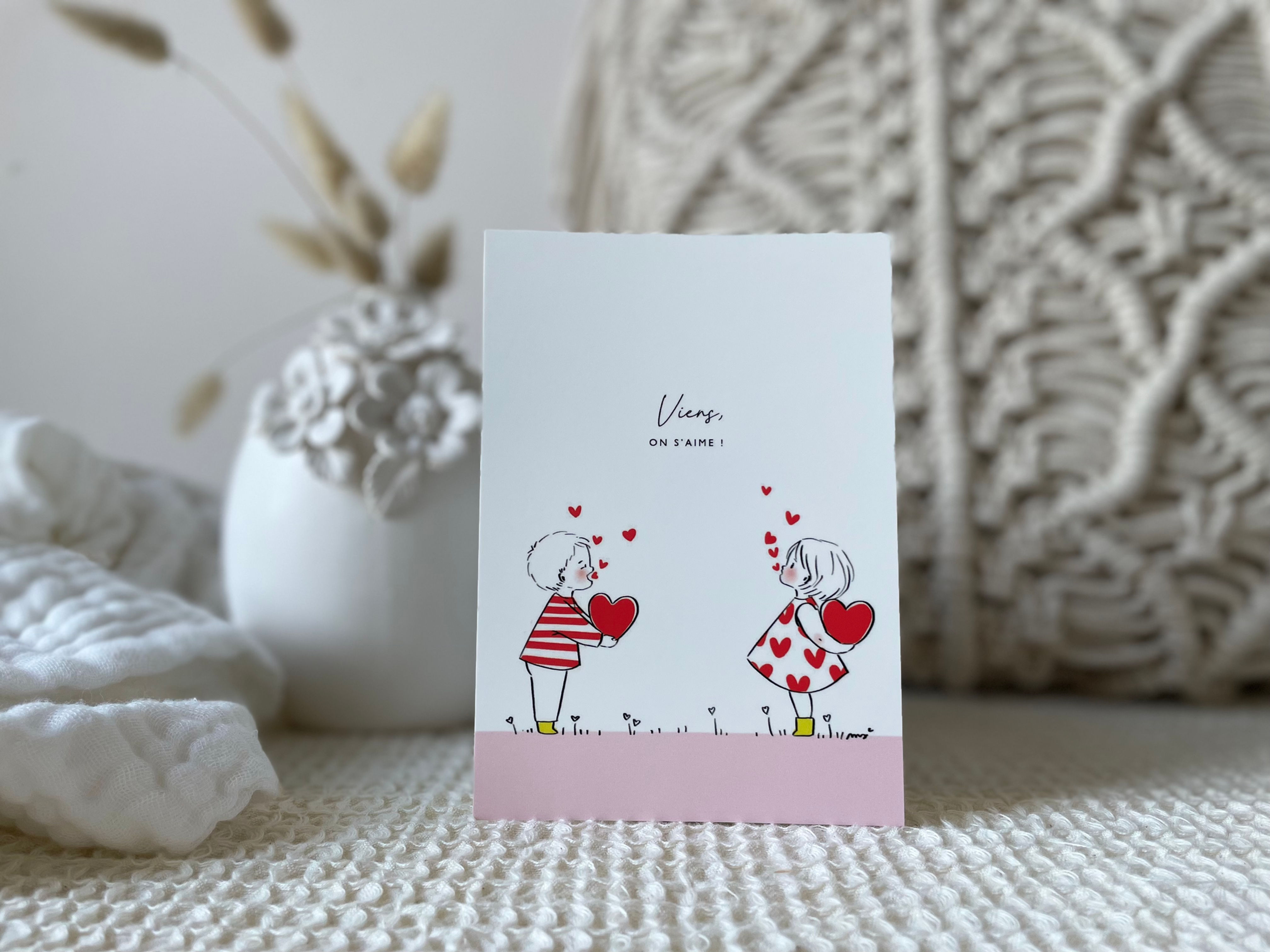 Carte A6 L'AMOUR viens