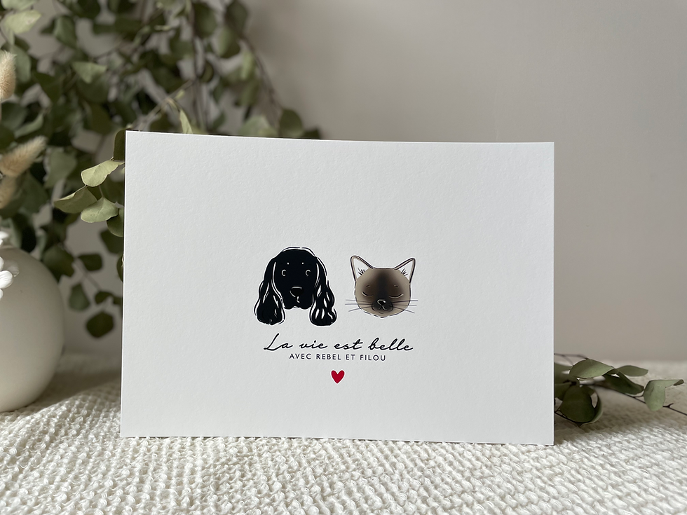 Miniature : Affiche A4 ou A5  FRESQUE MON ANIMAL