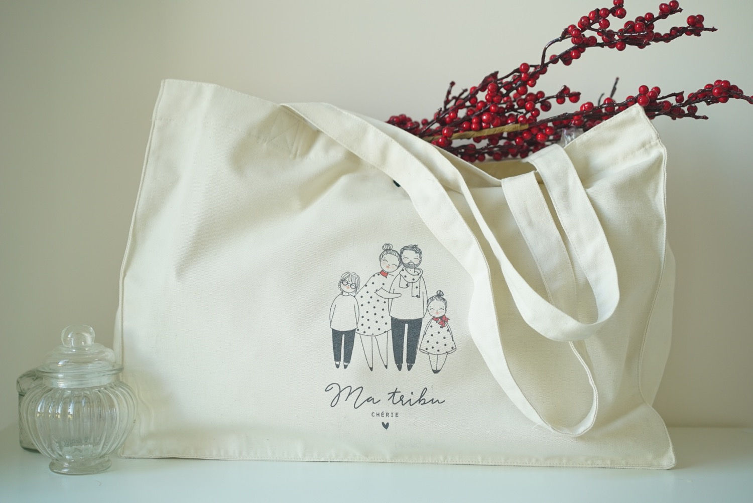 Big Bag FAMILYBAG blanc&noir (chic)