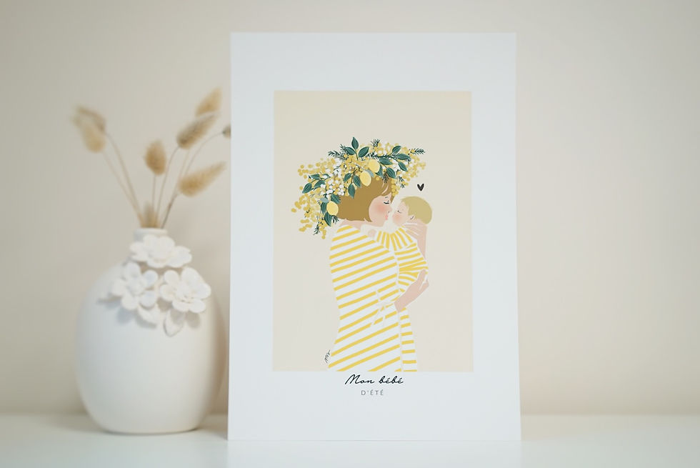 Thumbnail: Affiche A4 BEBE SAISON