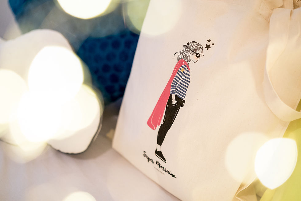 Thumbnail: Tote Bag Profil HEROS Femme (personnalisable)