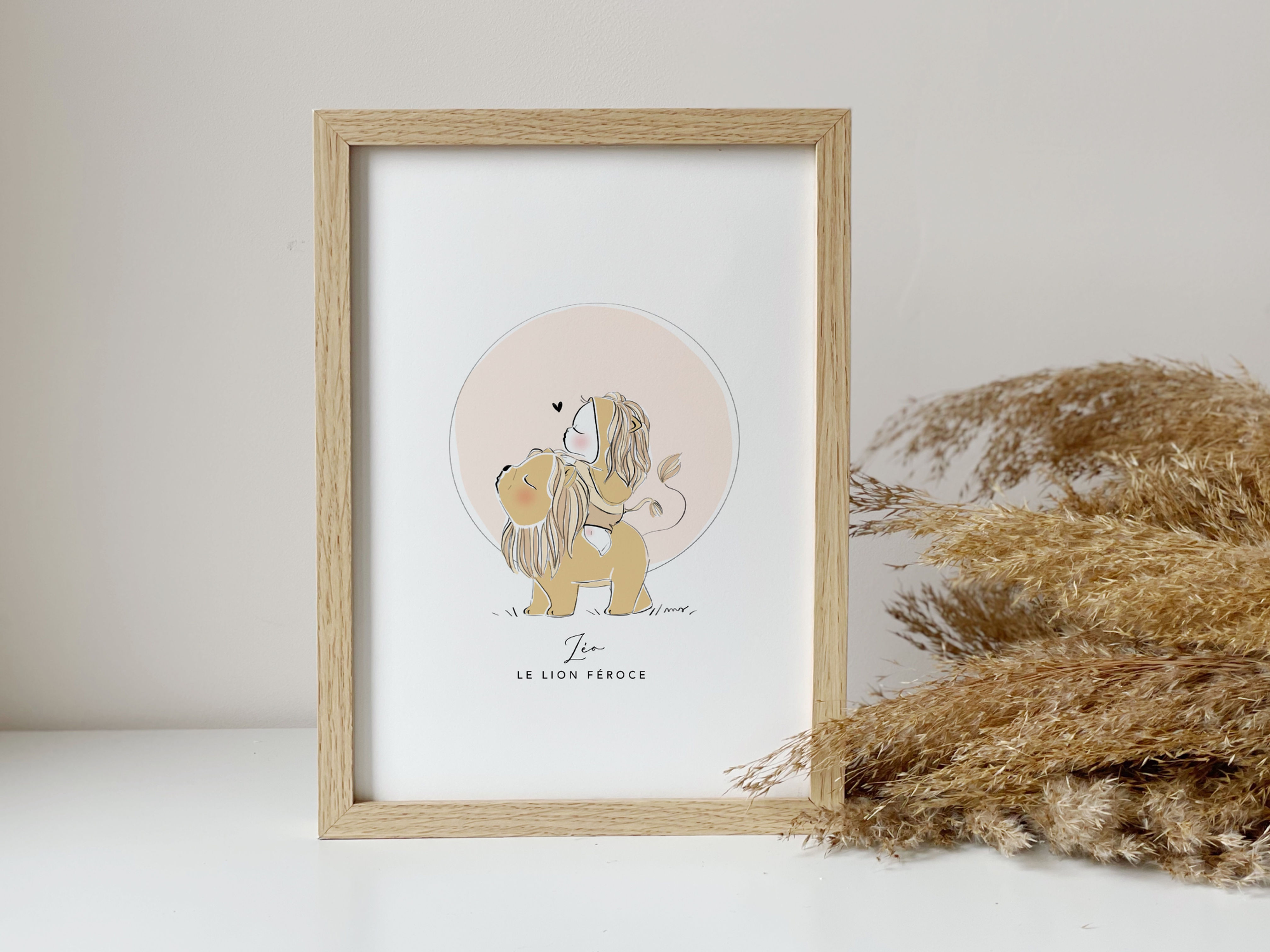 Affiche A4 ou A5 PETIT HEROS lion