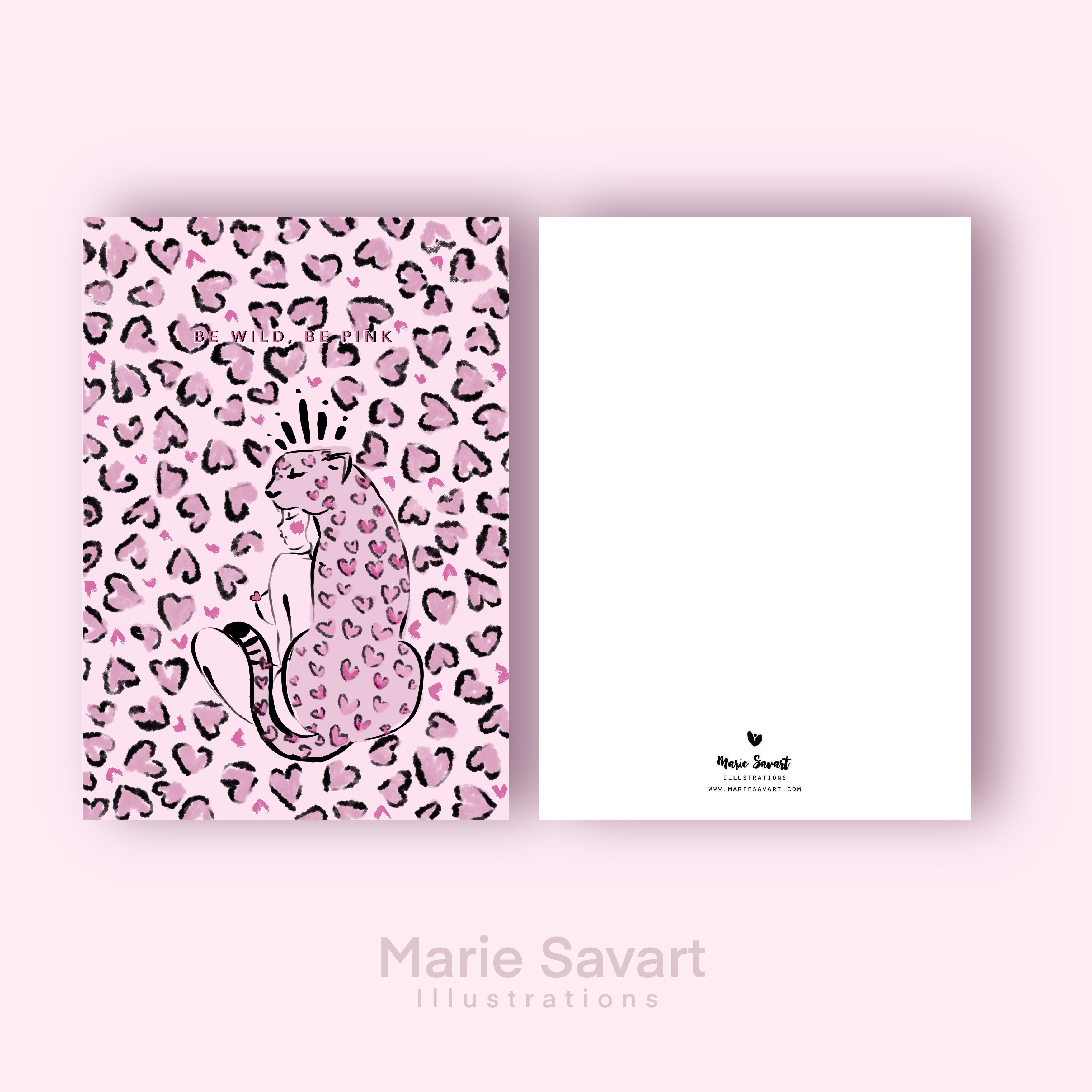 Carte A6 CAMOUFLAGE LEOPARD