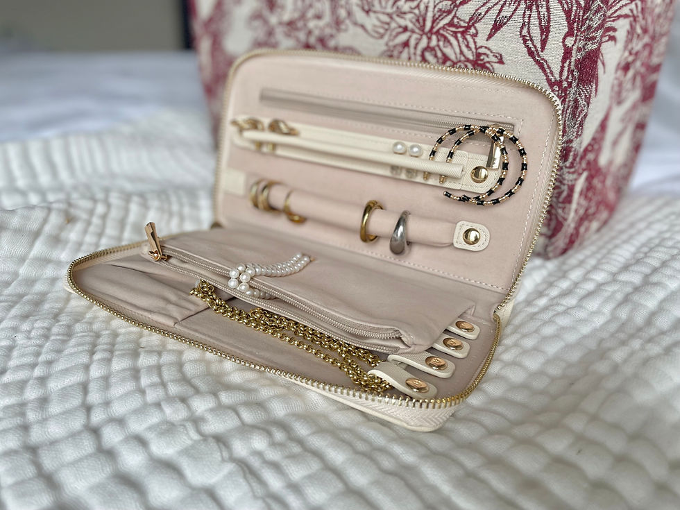Miniature : Trousse à bijoux abricot