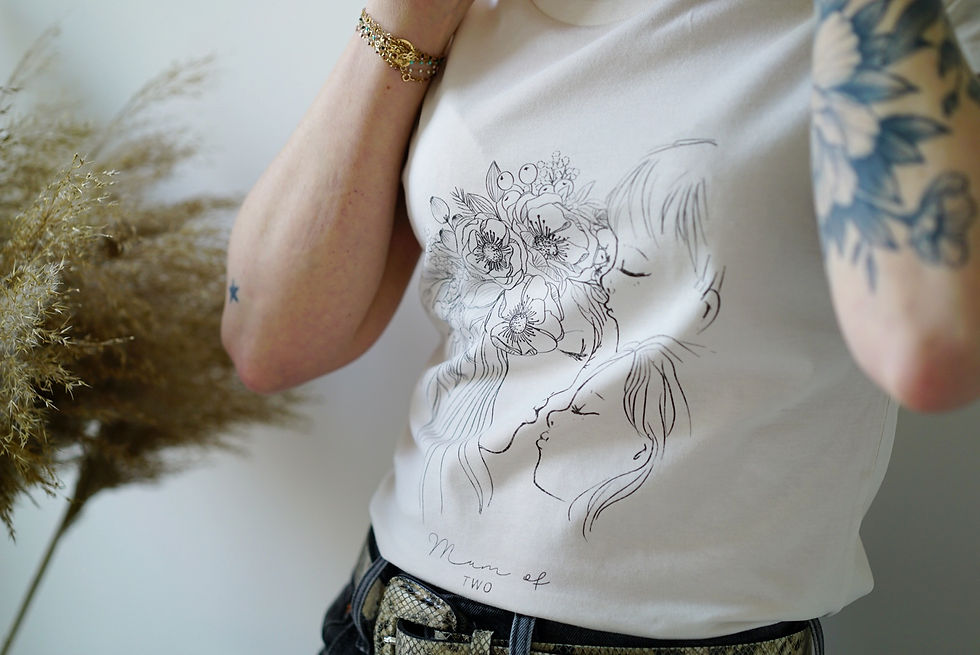 Miniature : T-shirt TATOU naturel et noir