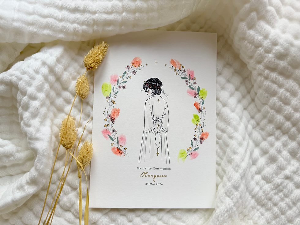 Miniature : Affiche A4 ou A5  MA COMMUNION Garçon