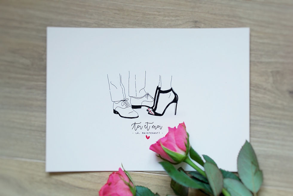 Miniature : Affiche A5 COUPLE PETITS PIEDS