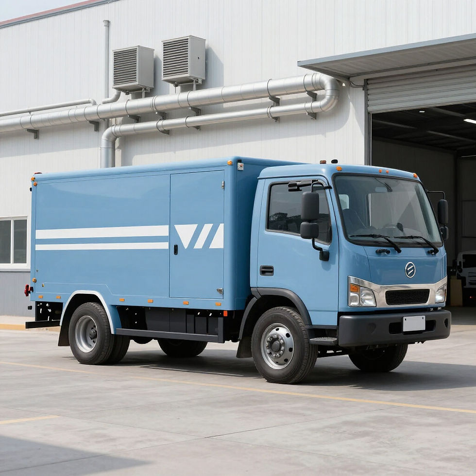 White Cargo Truck