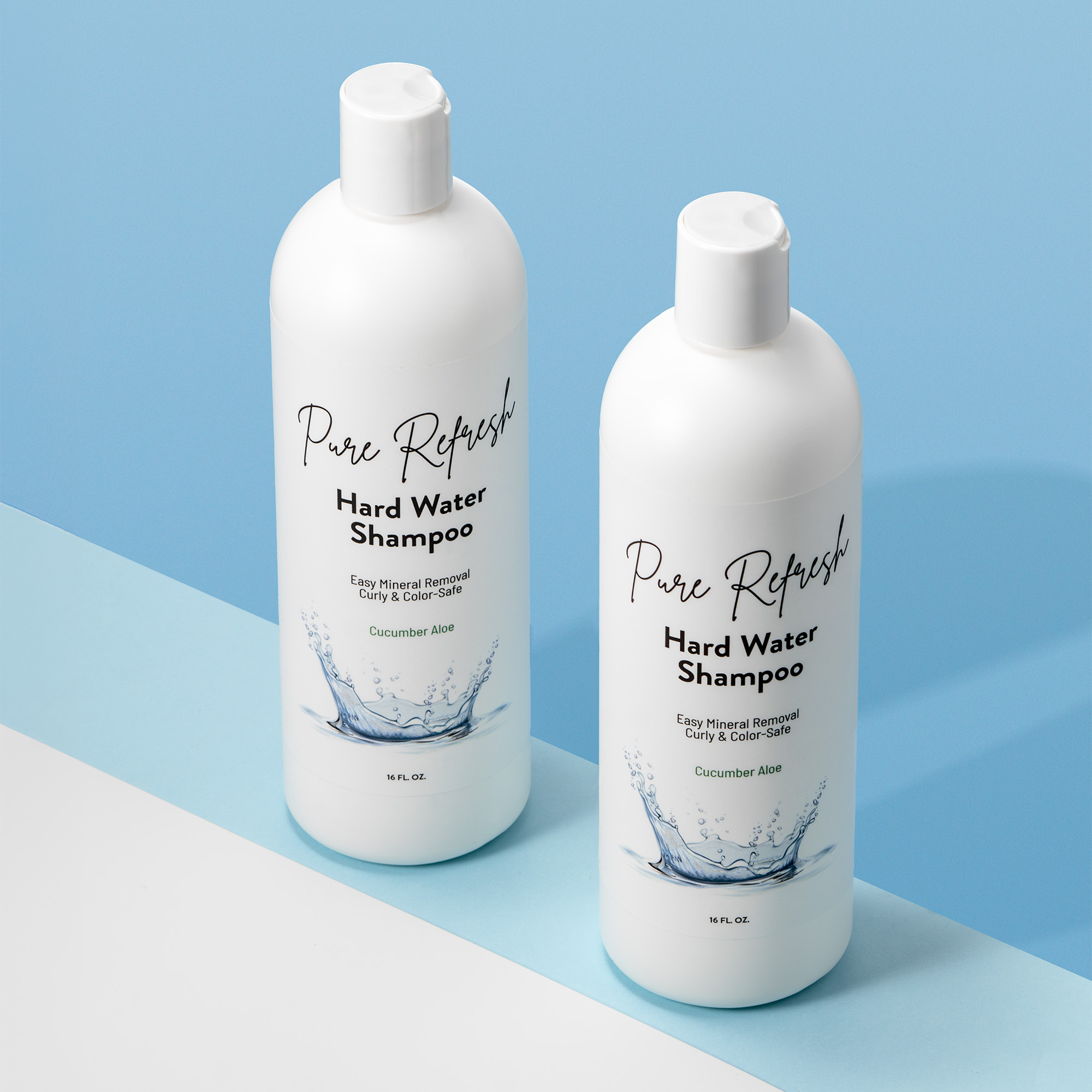 Product photography on a color background