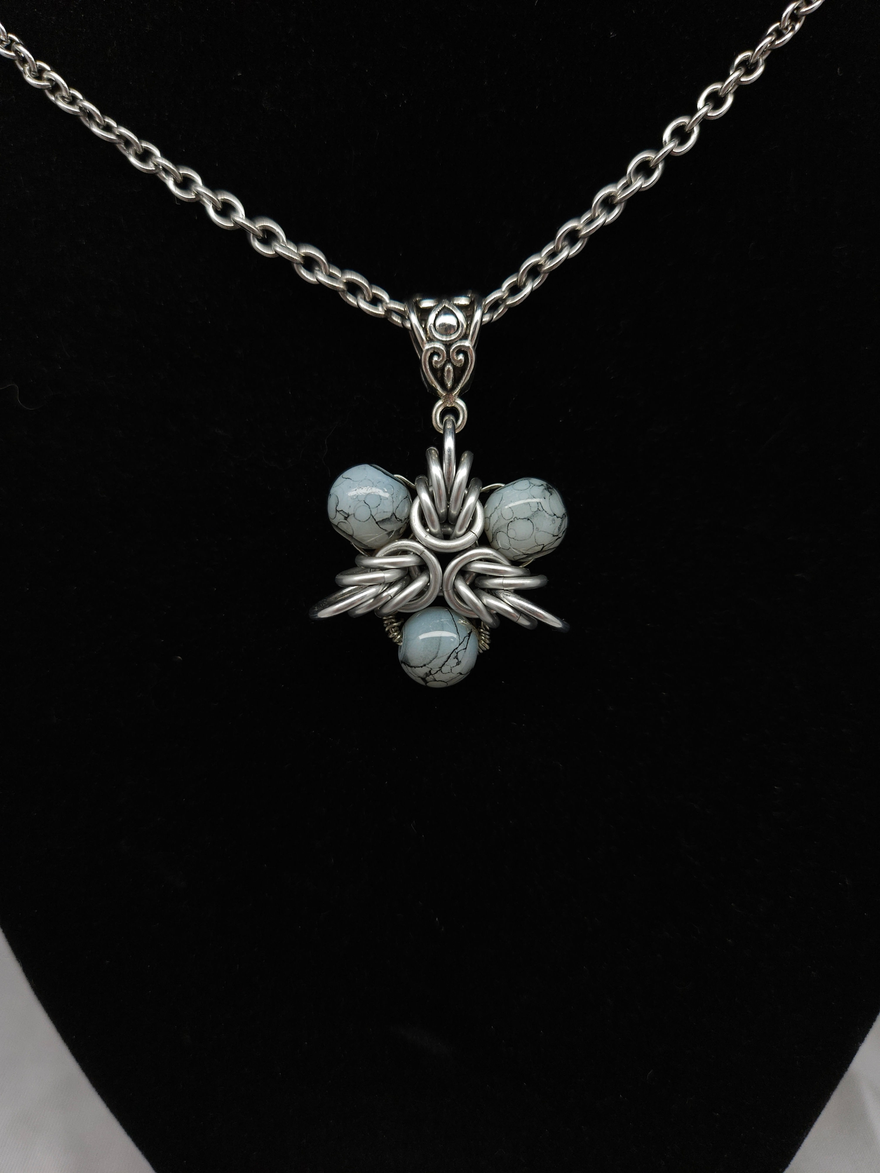 3 Point Elven Star Chainmaille Necklace