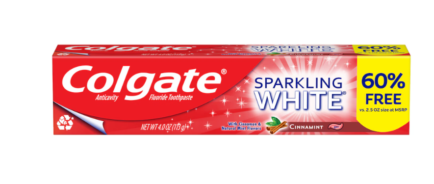 Colgate CinnaMint Sparkling White Gel Toothpaste