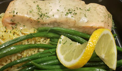 Salmon with Lemon Dill Sauce