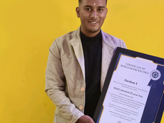 Darshan S Raj, a 22-year-old from Bangalore, Karnataka, has been inducted into the World Book of Records. Congratulating him on his remarkable achievement!