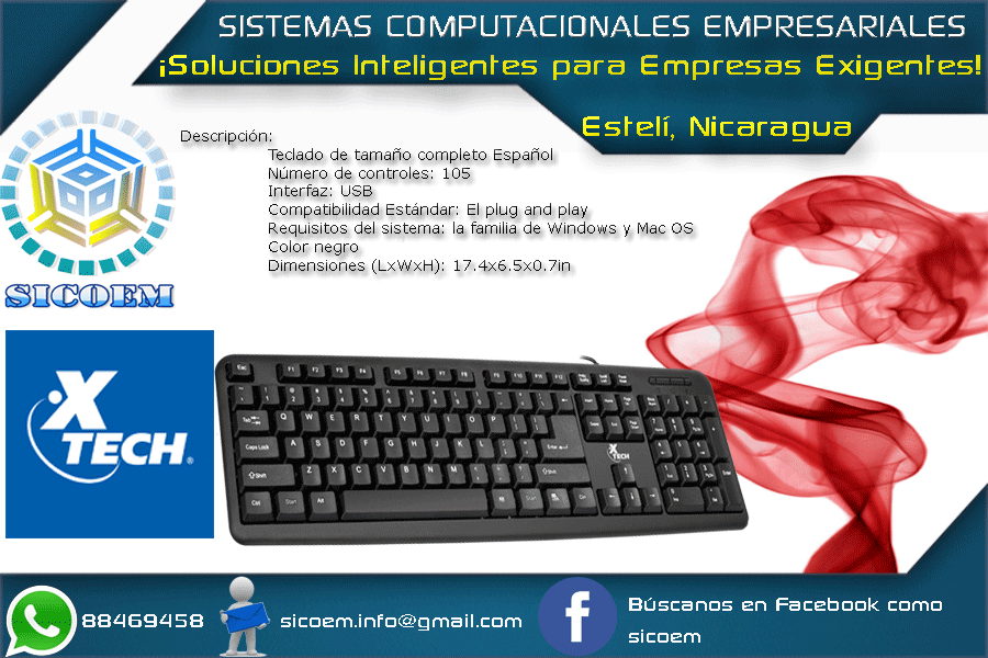 TECLADO-XTK-090S