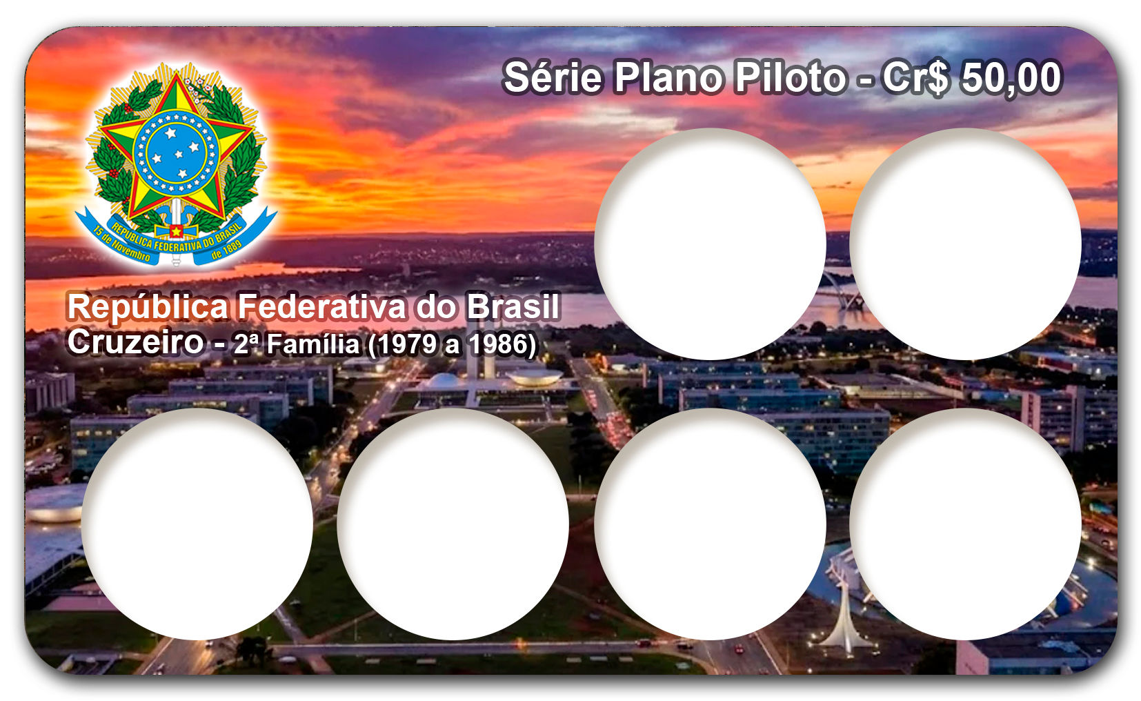 Display Expositor para Moedas da República - Cruzeiro