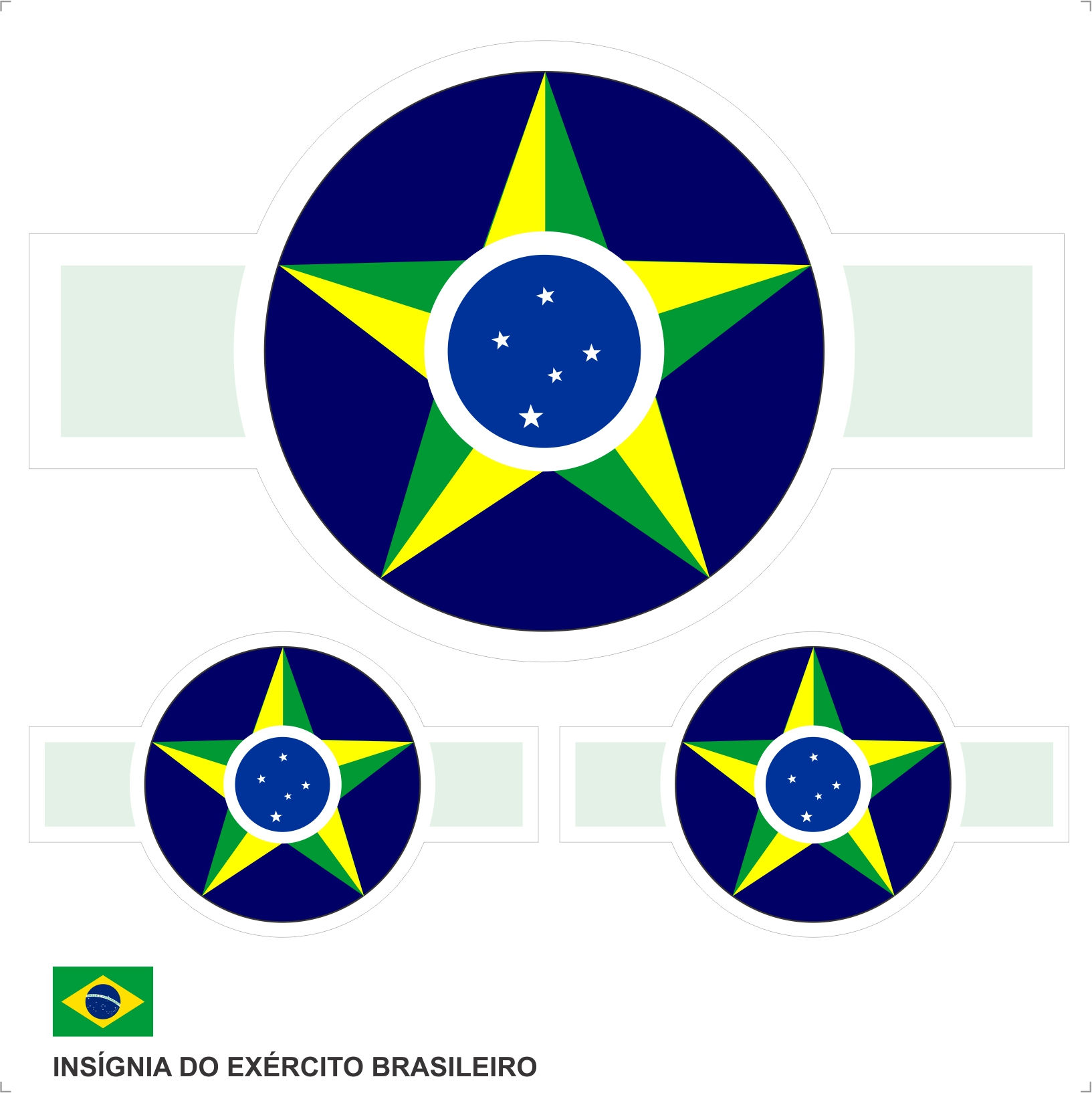 Adesivo Insígnia do Exército Brasileiro