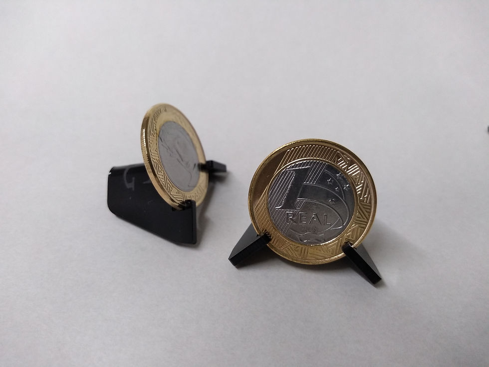 Miniatura: Sup. Expositor para Moedas Modelo Iglu Preto - Kit com 5 Unidades