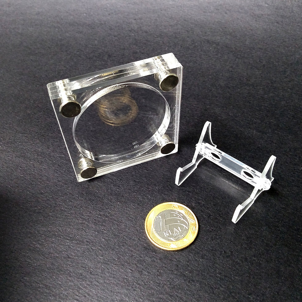 Miniatura: Expositor para Moedas e Medalhas - Mod. Quadrado