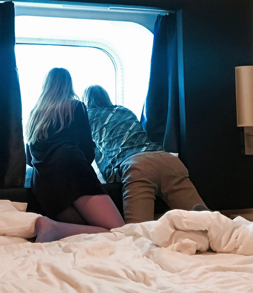 Devyn Crimson and Andrew Bockelman on the Norwegian Bliss