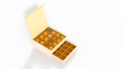 Luxury multi-tiered rigid chocolate box for assorted chocolates