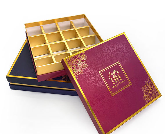Diwali sweet boxes in India.jpg