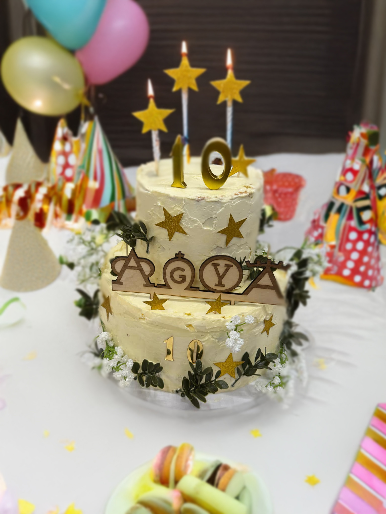 Cake topper en bois