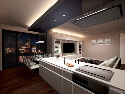 ダイスデザインスタジオの建築パース、内観CG制作_着色実例