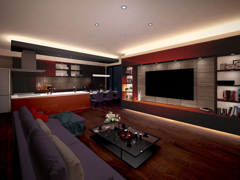 ダイスデザインスタジオの建築パース、内観CG制作_着色実例