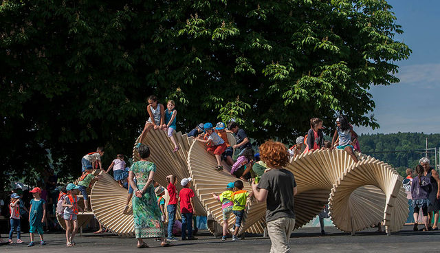 Outdoor wooden playgrounds: Moveart - Outdoor wooden playground