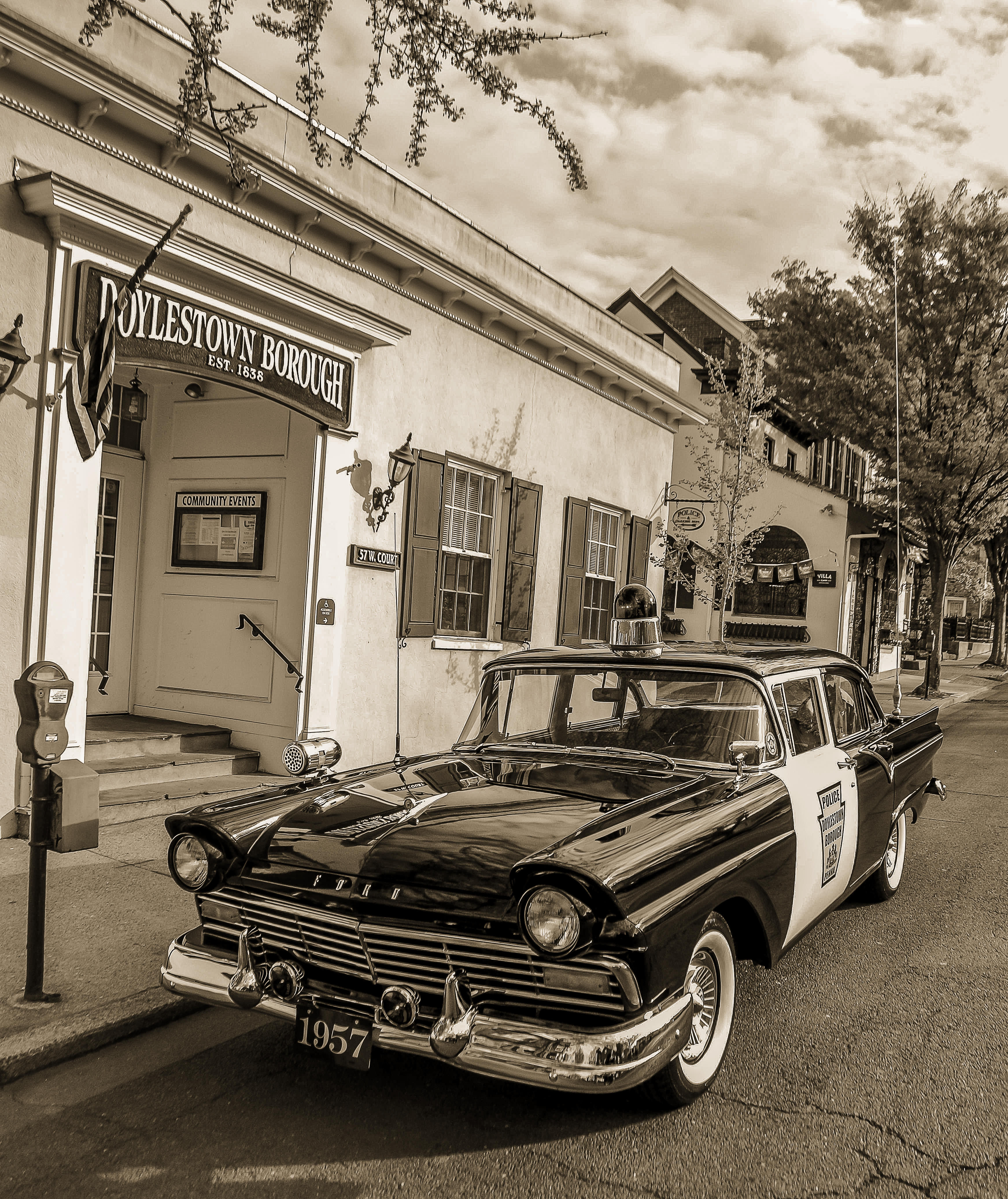1957 Doylestown Borough Police Cruiser (Sepia)