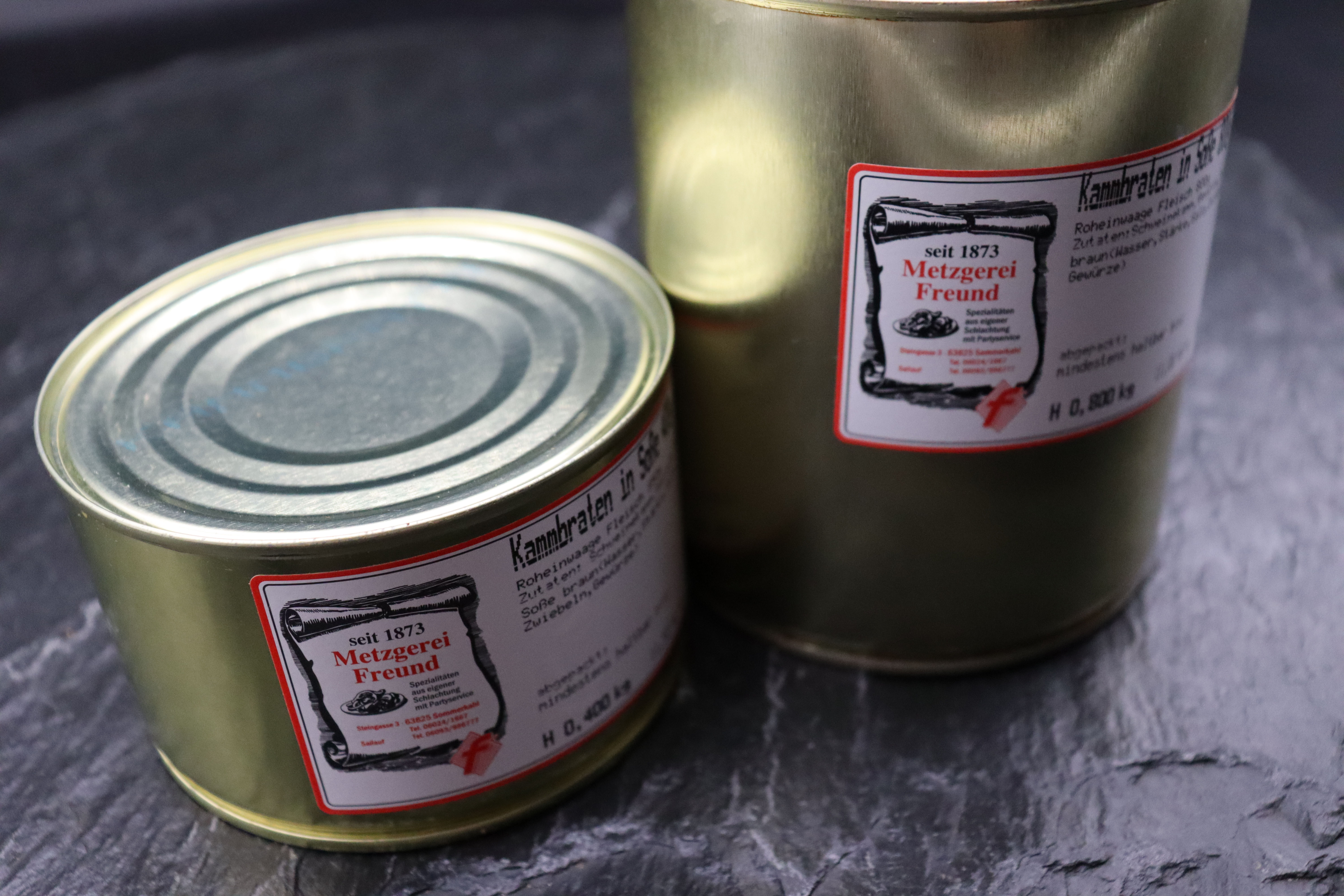 Kammbraten in Soße - 400g Dose