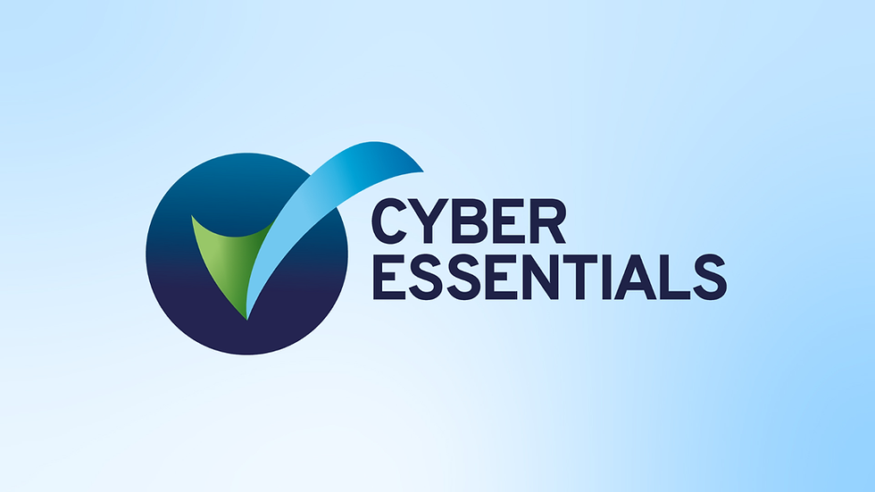 cyber essentials logo on a crisp light blue background