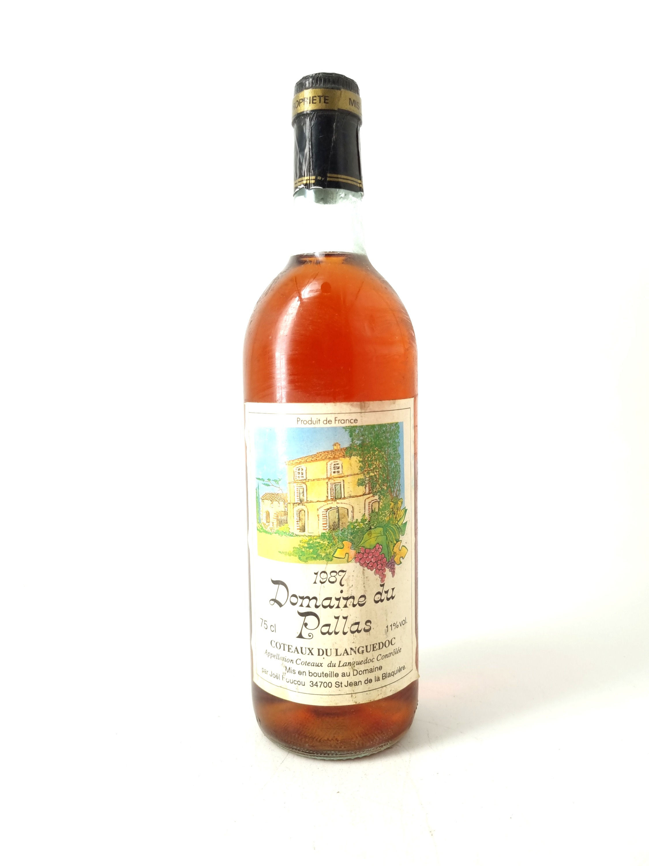 1987 | Domaine du Pallas. Coteaux du Languedoc. Vino rosado. Francia