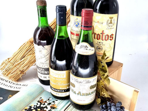 Vinos antiguos del año 1970