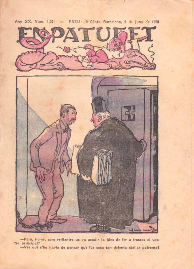 Miniatura: Revista antigua vintage en catalán EN PATUFET año 1923 para regalar