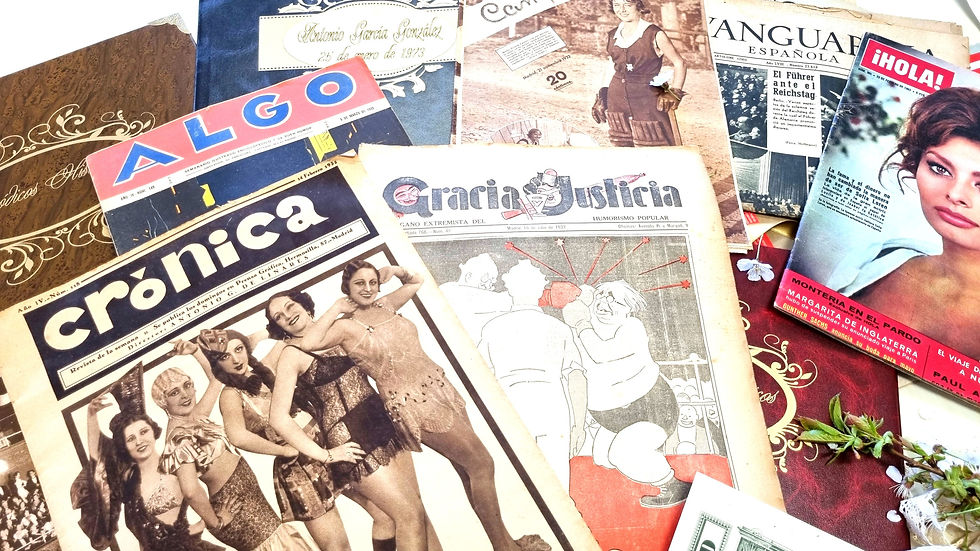 prensa antigua española, revistas y periódicos