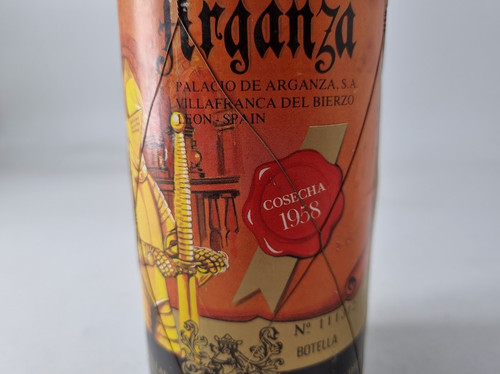 Palacio de Arganza 1990 赤ワイン 1958 | Palacio de Arganza - El Bierzo. España. | Vinos Históricos